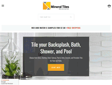 Tablet Screenshot of mineraltiles.com
